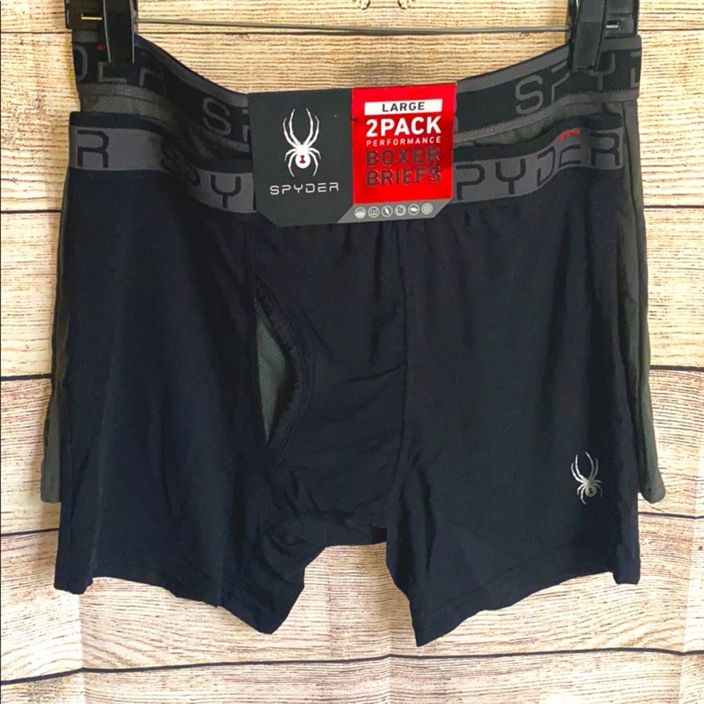2 PACK SPYDER PERFORMANCE BOXER BRIEFS!!!